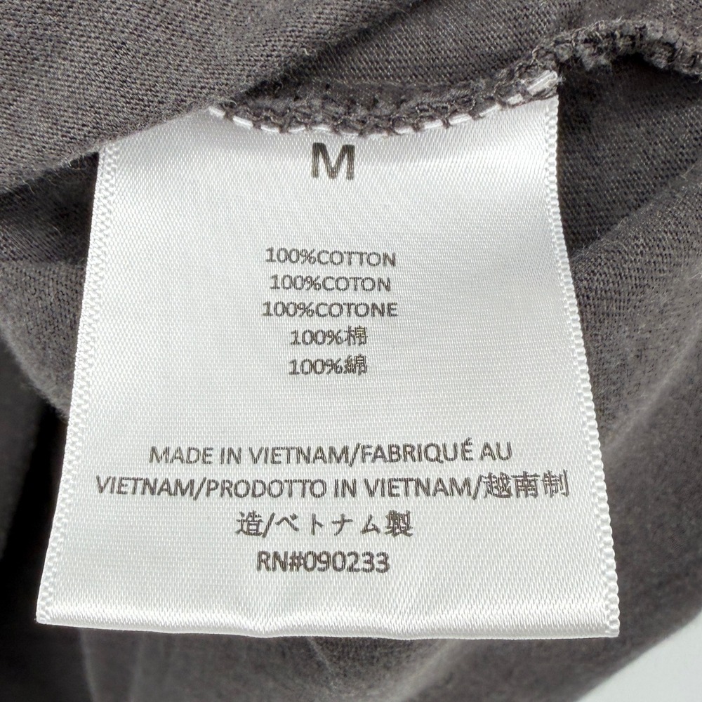 Fear of God Essentials 77 Football Tee Washed Charcoal Grey Cropped Size M - Picture 4 of 13